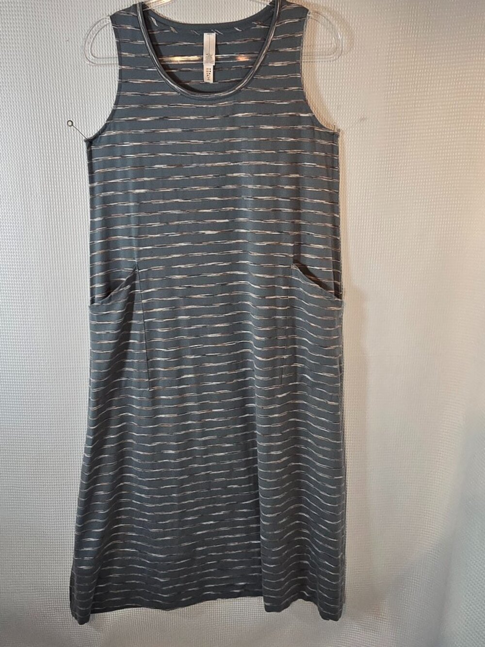 Marla Wynne Dress M Sleeveless Maxi 46in Comfort Easy Care Beach Cruise Pool